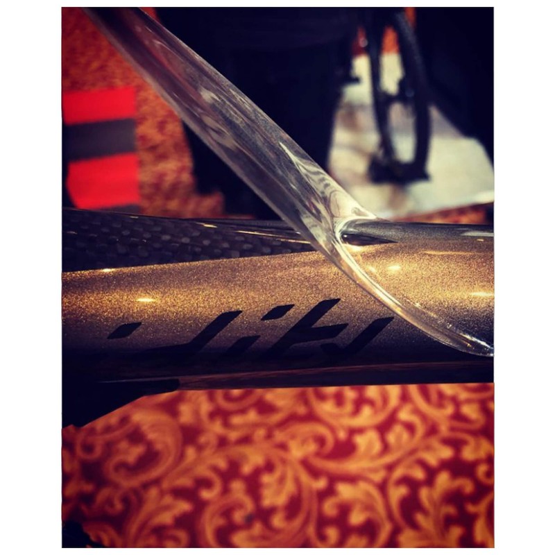 Bike Shield Cable Shield Frame Protection, Transparent Gloss