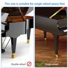 Piano Roller Cups, 4 Pieces Furniture Leg Pads Protector ABS