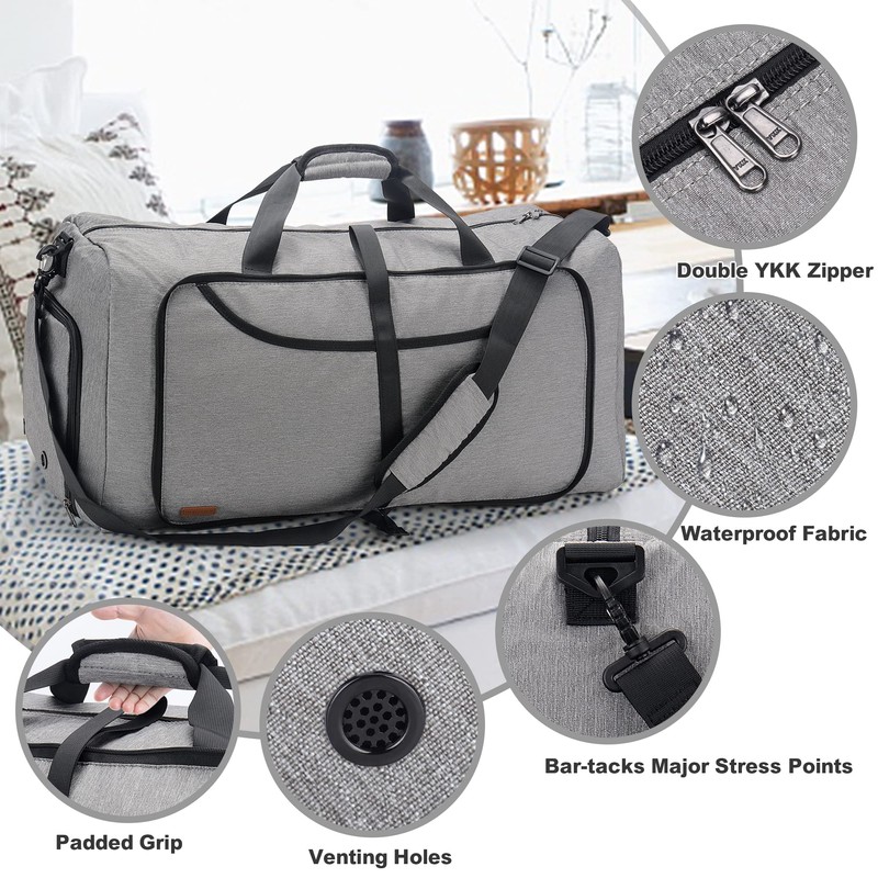 100L Trave Duffle Bag for Men, Foldable Large Duffle Bag