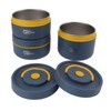 Bento Lunch Box Round with Lid Bag Leakage Proof Stainless