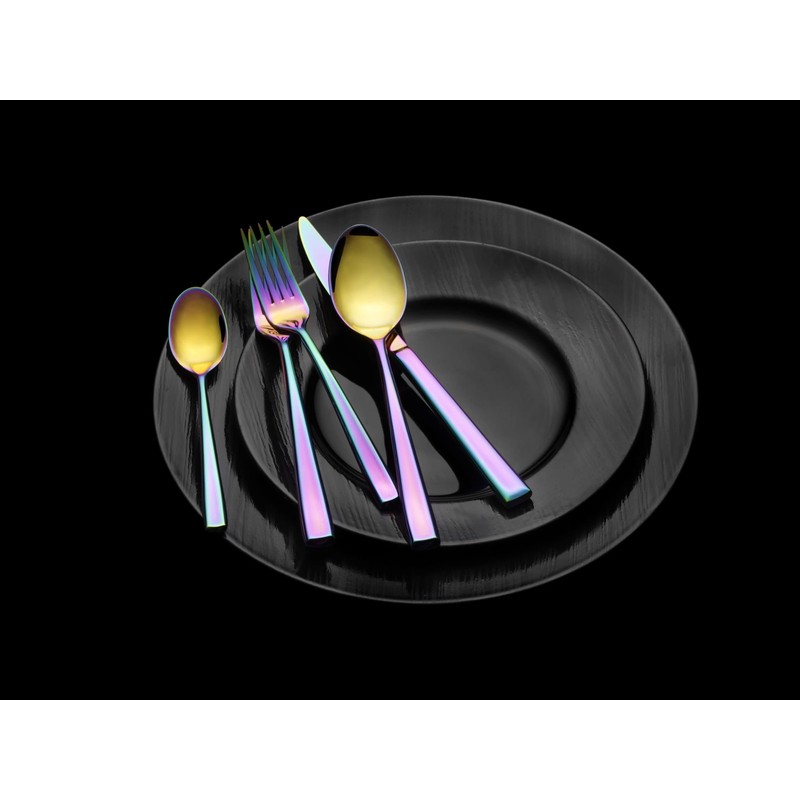 Towle Living Dream Rainbow 20-Piece Flatware Set - Stainless Steel
