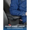 JOYTUTUS Center Console Cover Compatible with 2005-2021 Nissan Frontier Leather