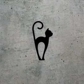 Transparent Decal Stickers of Cat Silhouette 7 (Black) Premium Waterproof Vinyl Decal Stickers for Laptop Phone Accessory Helmet Car Window Mug Tuber Cup Door Wall Decoration USCstic814512BLW19052522