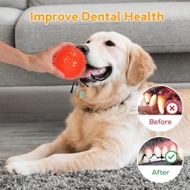 petizer Squeaky Dog Ball 6.5cm 6 Pack Floatable Dog Toys Puppy Toss Rubber TPR Chew Toy Boredom Teeth Cleaning for Small Medium Dogs