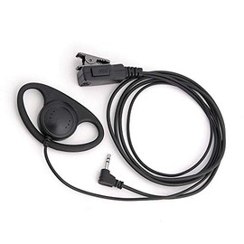 Buwico® D Shape Earpiece Headset PTT Mic for 1-pin Motorola Talkabout Cobra Radio