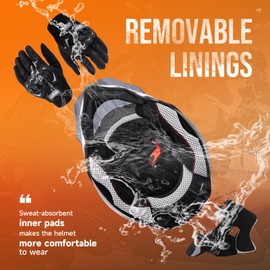 OUMURS Adult ATV Dirt Bike Helmet with Gloves & Mask Adjustable Sun Visor Motorcycle Adult Helmet Off-Road Motocross Downhill Moped MX for Unisex-Adult - White-Gray, XXL