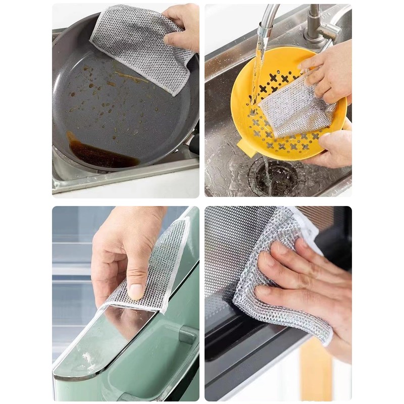 LYHMHAMY Metal Wire Dish Towels (Set of 12) Kitchen Wire