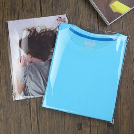 OYAVISR Clear Self Sealing T-Shirt Bags 10x13 50 Pcs Cellophane Adhesive Clothing Clothes Poly Plastic Resealable Small Business Packaging Bag