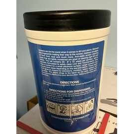 Capital Fresh Anti-Static Screen Cleaning Wipes for Electronics, LCD, Touchscreens, 90 Count, 8x12 Inch Moistened Wipes Do Not Flush