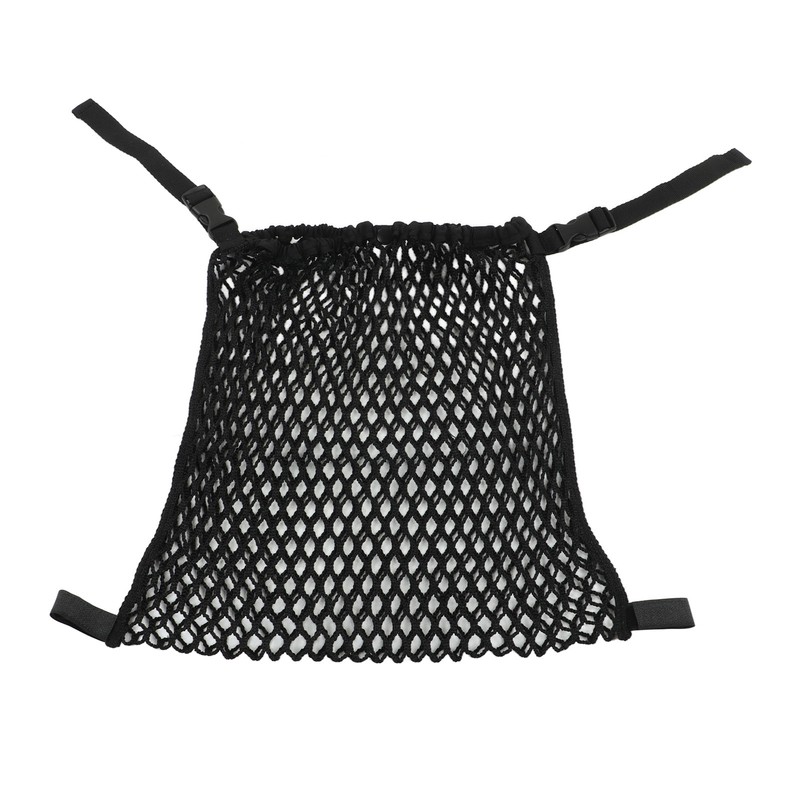 Stroller Mesh Bag Top Button Large Capacity Strap Adjustable Strong