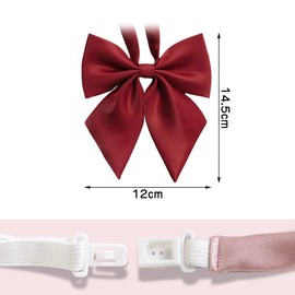 YFFSFDC Uniform, Ribbon, Tie, School Uniform, Accessories, DK JK, School Ribbon, Junior High School Students, Boys, Girls, Multicolored, red ribbon solid