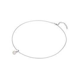 Valero Pearls Female 925/- Sterling Silver Fresh Water Cultured Pearl(s) approx. 8,0-9,0 mm Anchor Chain