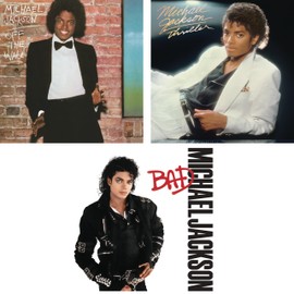 Michael Jackson Vinyl Album Collection: Off the Wall / Thriller / Bad - Limited Pressing Gatefold 3 Record [LP] Set