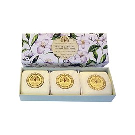 Gift Boxed Hand Soaps 3 x 100g White Jasmine & Sandalwood