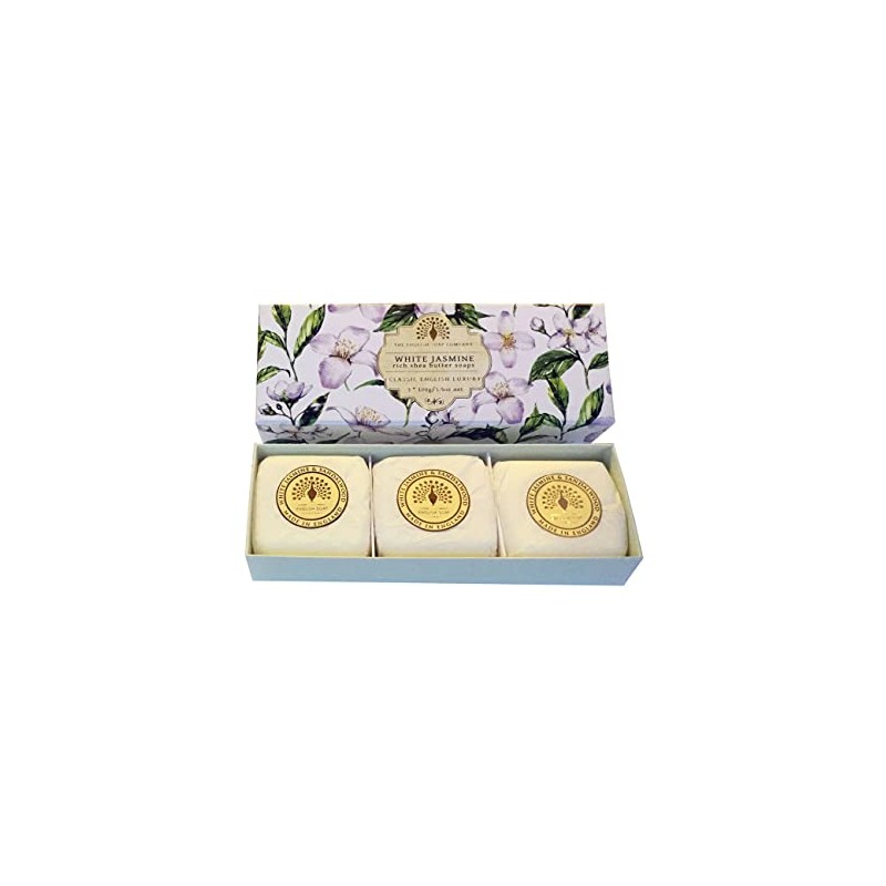 Gift Boxed Hand Soaps 3 x 100g White Jasmine &
