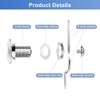 Thumb Operated Offset Cam Lock, 1" Cylinder Fits on 0.7"