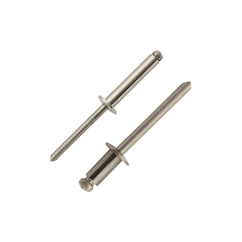 Blind rivets with flat head, 4 x 6 mm, pack