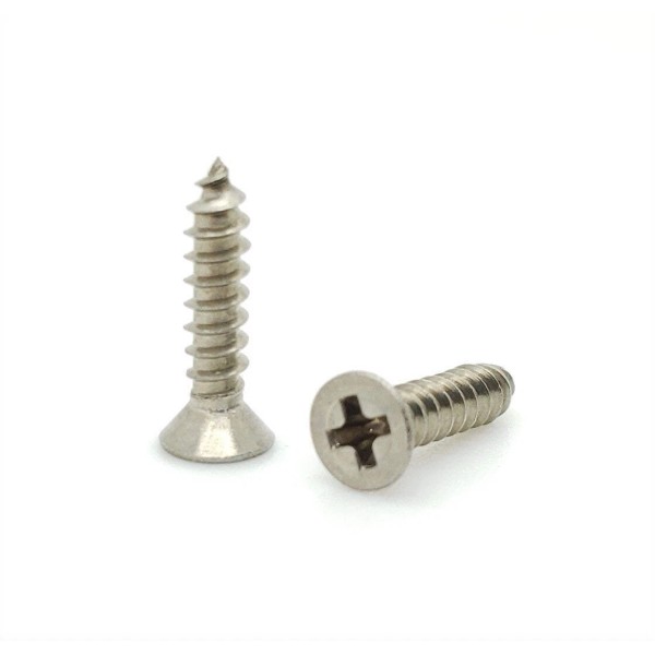 BCP Fasteners #4 x 1/2" Flat Head 304 Stainless Phillips
