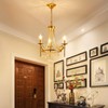 WUZUPS Candle Chandelier 3-Light Pendant Ceiling Light Modern Lighting Fixture