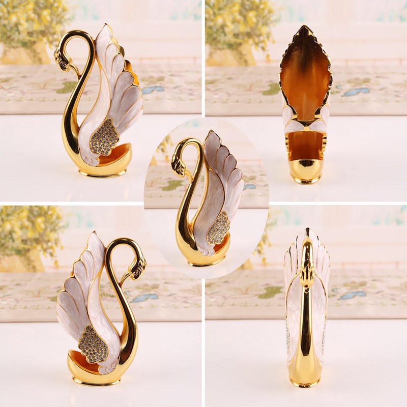 Swan Base Holder Innovative Gold Smoother Edges Coffee Dinnerware Set