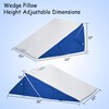 jakoola Bed Wedge Pillow for Headboard Sleeping, Adjustable 9 &