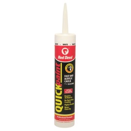 Red Devil 0946 Quickpaint Fast Dry Acrylic Caulk, 10.1 oz Cartridge, White (Pack of 12)
