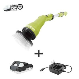 Sun Joe Cordless Indoor/Outdoor Oscillating Scrubber 24V-PWSCRB-LTW
