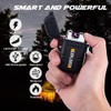 LcFun Waterproof Electric Lighter Windproof Dual Arc USB Rechargeable Flameless