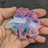 Pink Cloud Betta Fish Enamel Pin - Siamese Fighting Fish