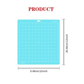 Jerilla Cutting Mats for Cricut 5 Pieces 12 x 12 Inch LightGrip Non-Slip Cutting Mats Set for Cricut Maker/Explore One/Air/Air 2 with Scraper