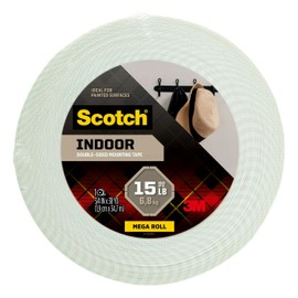 Scotch Indoor Mounting Tape 3/4" x 38 yds., White (110-MR)
