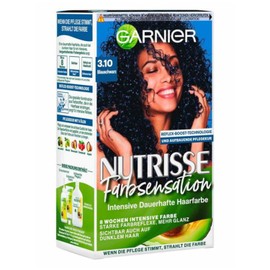 3 x Garnier Nutrisse Colour Sensation Permanent Hair Colour 3.10 Blue Black