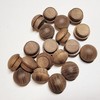 Pinehurst Crafts 1/2-Inch Walnut Mushroom Button Top Plugs, Long Shank,
