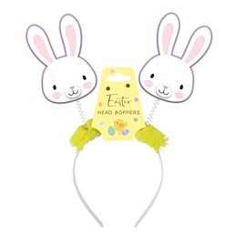 Eurowrap Easter Bunny Head Bopper – Fun Spring-Themed Headband for Easter Parties, Fancy Dress & Festive Celebrations