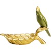 Kare Design Decorative Bowl Parrot Guard Gold / Green Fruit