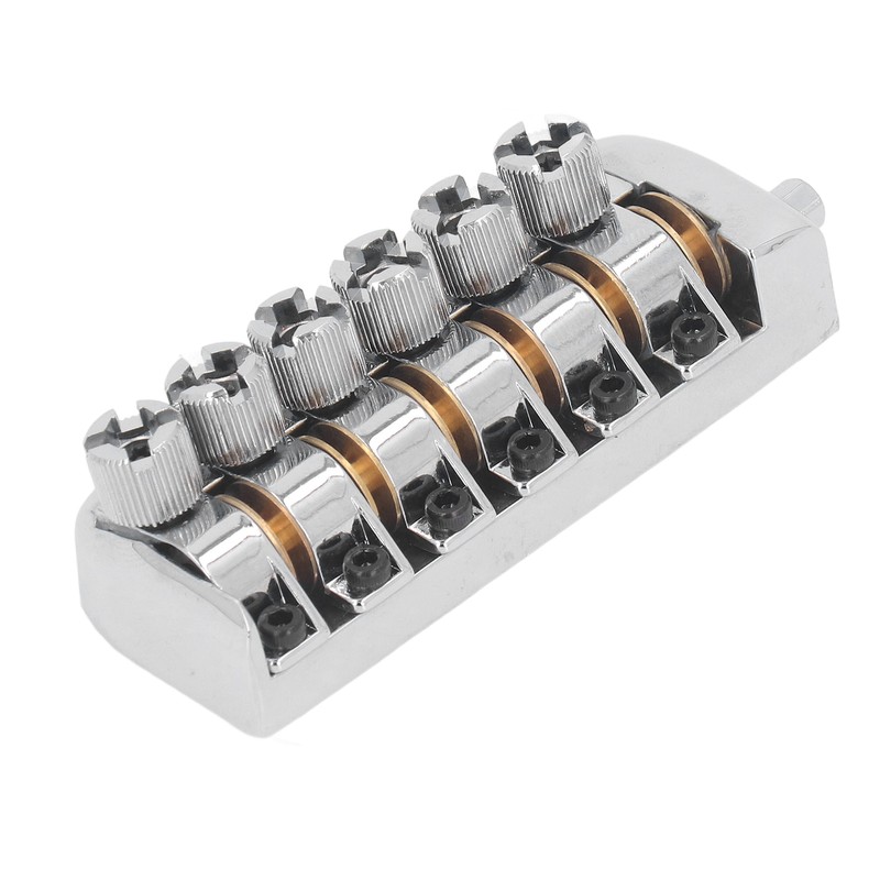 Headless Guitar Bridge Tailpiece 6 String Saddle with Worm Involved