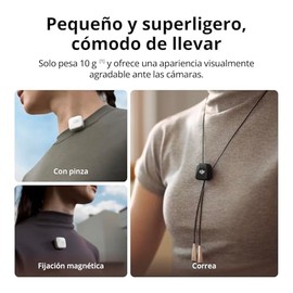 DJI Mic Mini Transm (Infinity Black), superligero, Sonido Lleno de Detalles