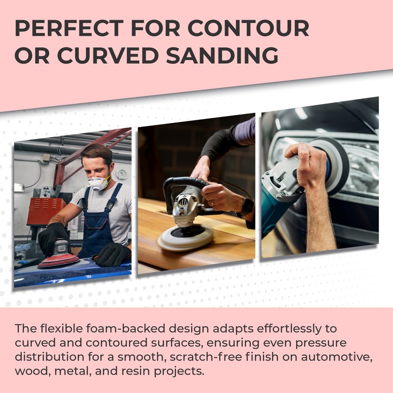 Sunmight Sunfoam Grip No Hole 6 Inch Sanding Discs -