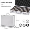 100-Slot Coin Storage Box, Dual Combination Locks, Aluminum Frame