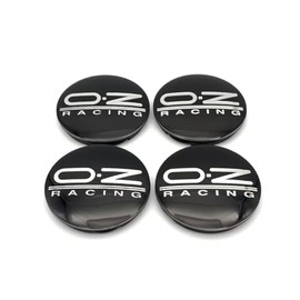 OZ M595 Wheel Center Cap 2.44 ″ (62MM) Outer Diameter, 2.28 '' (58mm) Inner Diameter Wheel Center Hub Cover Car Accessories for Rim(Set of 4) (Black Silver)