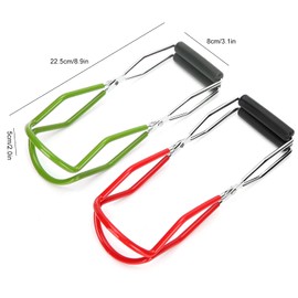 Stainless Steel Jar Lifter, 2pcs Canning Tongs Firm Canning Tongs Effortless Safe Comfortable for Jelly Jars