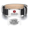 Divoti Top Grain Leather NATO Medical ID Band Bracelets for