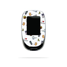 MightySkins Skin Compatible with Accu-Chek Nano - Love The 90s | Protective, Durable, and Unique Vinyl Decal wrap Cover | Easy to Apply, Remove, and Change Styles | Made in The USA