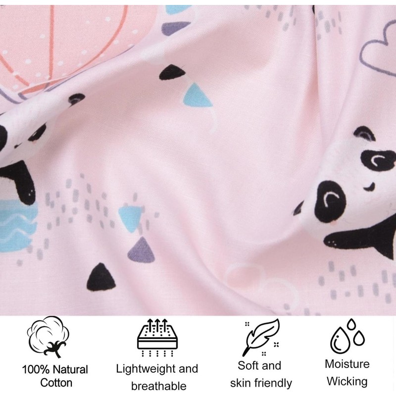 Cot Bed Fitted Sheets 120 x 60cm for Girl Boys