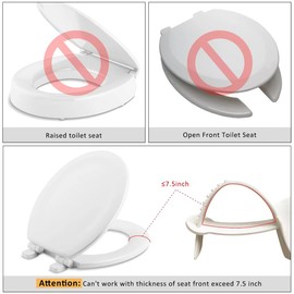 Universal Urine Deflector for Toilet Seat,Toilet Splash Guard Prevents Kids and Adult from Peeing Splash (white-2pcs)