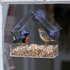 1Above Acrylic Clear House Shape Design Window Bird Feeder Clear