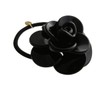 VINGTAINE H-569-BK Monotone Camellia Hair Rubber Flower Flower Hair Accessories,