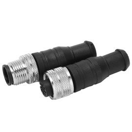Pair for NMEA2000 Male Female Terminator Resistor 5Pin M12 Thread IP67 Waterproof for Lowrance Networks