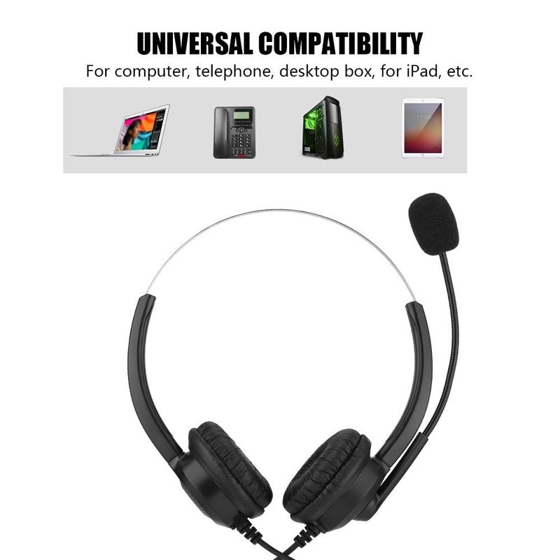 Yoidesu Audifono de Teléfono con Micrófono Auriculares de Centro de
