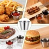 110 Pcs 1.5 oz Metal Ramekins Dipping Sauce Cups Stainless